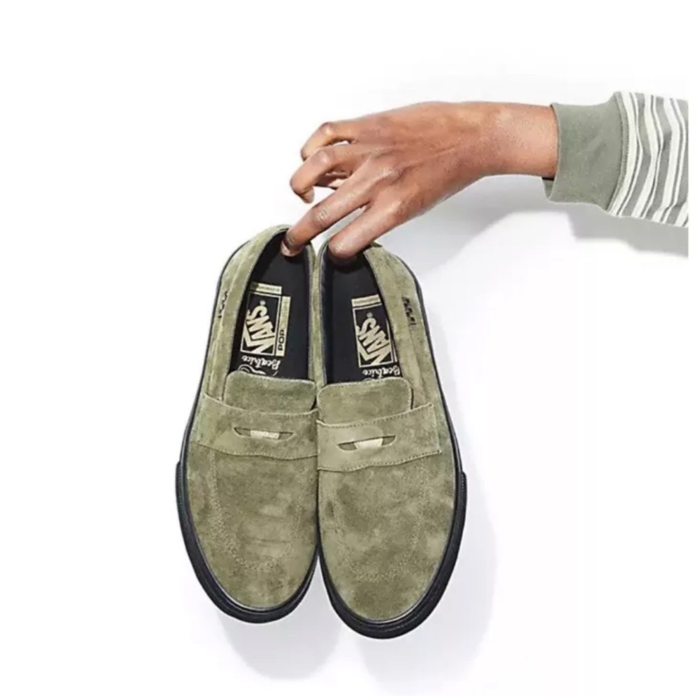 Skate Style 53 X Beatrice Domond Shoe Vans Loafers Olive Green